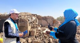 © UNICEF/Rebecca Phwitiko UNICEF staff are providing support following the earthquake in Herat province in Afghanistan.