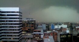 Llovio en toda la ciudad