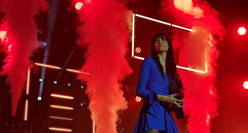 La cantante Aitana durante un concierto (foto de archivo)