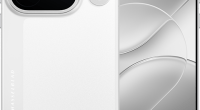 Render del OPPO Find X10 Pro Max en blanco, de frente y de espalda