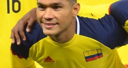 Teófilo Gutiérrez con la camiseta número 10 de la Selección Colombia, en 2016